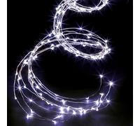 Feeric lights et christmas - Cascada luminosa exterior 2m 400 led blanco frío + transfo