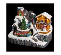 Féerie Lights & Christmas Deco Navidad Chalet Montaña Pilas Luminosas Animadas Musicales