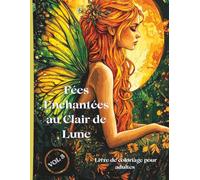 Fées Magiques au Clair de Lune - Livre de Coloriage pour Adultes - Vol 3: 50 illustrations féeriques et détaillées pour se détendre, rêver et colorier avec créativité