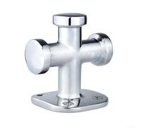 Feeshoppher 1 bolardo de acero inoxidable 316 de una sola cruz - 63 x 63 mm, tacos de amarre marinos de alta resistencia para barcos y muelles