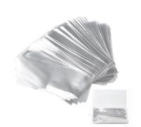 Feeshoppher 100 bolsas de almacenamiento de papel para álbum de billetes con funda de plástico transparente para protección de colección de monedas y exhibición mantiene las facturas a salvo de daños