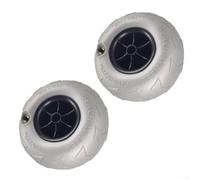 Feeshoppher 2 ruedas para globos de playa de 8.1 pulgadas, neumáticos de arena de PVC para kayak, carritos de canoa, rueda de repuesto de 4.5 pulgadas de ancho con agujero central de 8.5 mm para