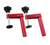 Feeshoppher Abrazadera de aluminio para carpintería, tope de banco para asegurar rápidamente piezas de trabajo en herramienta de carpintero de mesa de 19 mm o 20 mm con alto rango de sujeción y