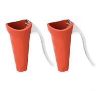 Feeshoppher Abridor de cascanueces de acero inoxidable para nueces, avellanas y nueces con mecanismo de palanca fácil, diseño antisalpicaduras y amplio rango de diámetro para un agrietamiento rápido y