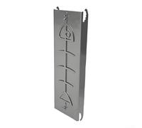 Feeshoppher Accesorios de barbacoa de acero inoxidable 201, parrilla de salmón, tabla de asar de salmón para cuencos de fuego, accesorio de barbacoa sin olor, con diseño apto para lavavajillas, para