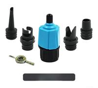 Feeshoppher Adaptador de válvula de aire inflable para tablas de remo, kayaks, tiendas inflables y camas de aire con múltiples opciones de boquilla para una conexión rápida a bombas de aire estándar