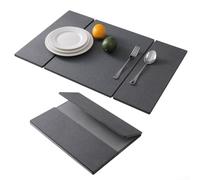 Feeshoppher Almohadilla de secado de tierra de diatomeas plegable de poliuretano Estera de piedra absorbente rápida para encimera de cocina y fregadero con diseño de mármol, tamaño grande, 60 x 40 cm