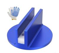 Feeshoppher Almohadilla magnética ranurada de aluminio para elevación segura de vehículos, diseño de agarre seguro con imanes dobles fuertes que se adapta a la mayoría de los coches con soldadura de