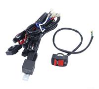 Feeshoppher Arnés de cableado de faros delanteros de 12 V 24 V para coche, motocicleta, barra de luz LED y luz de trabajo con fusible de relé, caja de fusibles de nailon resistente a altas