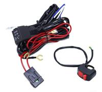 Feeshoppher Arnés de cableado de faros delanteros de 12 V y 24 V para coche, motocicleta, barra de luz LED y luz de trabajo con fusible de relé, caja de fusibles de nailon resistente a altas