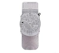 Feeshoppher Aviación E6B Vuelo Computadora Navegación Plotter Circular Diapositiva Regla Calculadora Para Entrenamiento de Vuelo Planificación Velocidad Viento Tiempo Cálculo de Combustible (E6B-L)