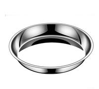 Feeshoppher Bandeja de vapor grande de acero inoxidable de 28 cm, bandeja redonda para cocinar pasteles pasteles fríos y pescados con diseño grueso sin costuras fondo plano para una distribución