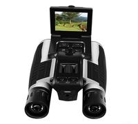 Feeshoppher Binoculares digitales Cámara LCD de 2.4 pulgadas, aumento 12X, grabación de video de 2.5K, observación de aves, senderismo, dispositivo de visualización portátil al aire libre con zoom