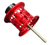 Feeshoppher Bobina modificada para carrete de fundición Daiwa Tatula HD 200 SV TW 153, pieza de repuesto de aleación de aluminio CNC, diseño ligero de 9 g para fundición de largo alcance, rojo/negro
