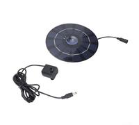 Feeshoppher Bomba de fuente de energía solar de 10 W para estanque de jardín, kit de pulverización de agua al aire libre con panel, negro, 2 piezas