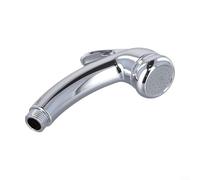 Feeshoppher Cabezal de ducha de mano de ABS cromado de gran flujo con gatillo de encendido y apagado para caravana y baño, se adapta a manguera de ducha estándar, fácil instalación de rosca, cubierta