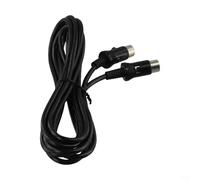 Feeshoppher Cable alargador de CD DIN de 3 metros de 13 pines a unidad principal para sistema estéreo Kenwood, cable de audio largo para conexión de entrada AUX en coche, 300 cm, color negro