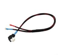 Feeshoppher Cable de alimentación de 8 AWG con conector en T para triciclo eléctrico y vehículo, cable de carga de alta corriente de 50 cm, núcleo de cobre estañado, cable de extensión negro de 7 mm