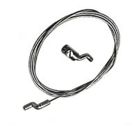 Feeshoppher Cable de embrague del acelerador interior con tope de alambre de extremo Z y abrazadera, kit de reparación de cortacésped de acero galvanizado de 1,9 m para un funcionamiento suave