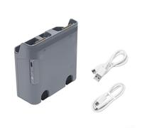 Feeshoppher Cargador 2 en 1 para baterías DJI Air 3S y control remoto con puerto USB carga simultánea material ABS gris compacto diseño portátil para viajes y uso al aire libre
