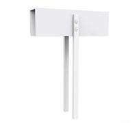 Feeshoppher Cerradura de puerta doble plegable de acero inoxidable para niños, seguridad para armario y armario, evita el acceso, mantiene a los niños, mascotas, dedos, seguro, sin taladro, fácil