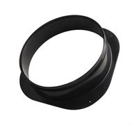 Feeshoppher Conector de conducto de ventilación de brida cuadrada a redonda de plástico con diseño suave de baja resistencia para un flujo de aire eficiente en rejillas de ventilación interiores