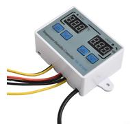 Feeshoppher Controlador inteligente de temperatura y humedad con pantalla digital XK-W1099 con regulación ambiental de doble propósito, amplio rango de medición -0 a 100 ° C y 0 a RH, alto (24 V)