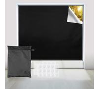 Feeshoppher Cortinas opacas magnéticas sin taladrar de 147 x 300 cm, pantalla portátil 420D cortable para dormitorio, caravana, cine en casa, cubierta de ventana de bricolaje con bolsa de