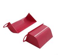 Feeshoppher Cubierta de admisión de aire frío para capó izquierdo y derecho para BMW 325i 328i 330i 335i E90 E91 E92 E93, juego de 2 cubiertas de ventilación de aire de plástico negro (rojo)