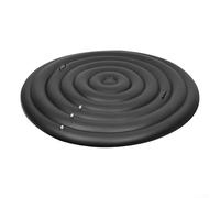 Feeshoppher Cubierta hinchable para spa de 180 cm, redonda, PVC, ajustable, para uso en exteriores, con retención de calor y diseño resistente a la intemperie, color negro (con asa)