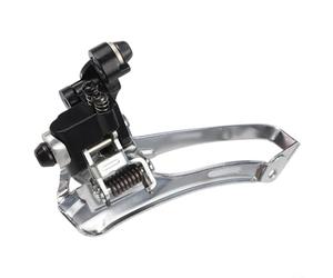 Feeshoppher Desviador delantero para bicicleta de carretera, montaje directo, tipo 2x7-11 velocidades, aleación de aluminio, acero 50-56T, cadena <34T, casete 16T, capacidad de 61-66 grados, ángulo