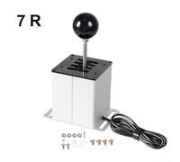 Feeshoppher Emulador USB para Logitech G29 G27 G25 G920 y T300RS GT - Palanca de cambios de simulador de carreras de metal con diseño 6+R 7+R, 18×18×15cm (7 velocidades)