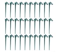 Feeshoppher Estacas de luz de Navidad, 30 piezas de 7.5 pulgadas de plástico para exteriores, patio, césped, vacaciones, luz de suelo, estaca para decoración de Navidad, camino de entrada (verde)