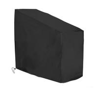 Feeshoppher Funda impermeable para bicicleta de ejercicio, tela Oxford 210D con cordón inferior y bolsa de almacenamiento para equipos de fitness en interiores y exteriores, color negro, tamaño 123 x