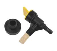 Feeshoppher Grifo de combustible y ojal para cortacésped AM293 AM294, construcción de plástico y metal, pieza de repuesto para montaje de tanque de gasolina, adecuado para el hogar, jardín, patio