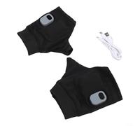 Feeshoppher Guantes térmicos eléctricos con batería de 1800 mAh, guantes térmicos de invierno de calefacción envolvente de 360°, calentadores de manos recargables para senderismo, camping, motocicleta