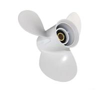 Feeshoppher Hélice de barco de acero inoxidable para motores fueraborda 40-60HP | Paso de 11 1/8 x 13 pulgadas | Rotación de 3 cuchillas a la derecha | OE 69W-45945-00-EL