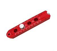 Feeshoppher Herramienta de dibujo circular de precisión ajustable para carpintería, regla de medición de aleación de aluminio para carpintería, arte, diseño de dibujo técnico, matemáticas, ligero