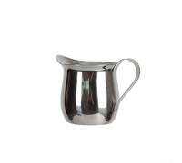 Feeshoppher Jarra de espuma de leche de acero inoxidable para café y leche, taza de espuma para espresso, capuchino y té, tamaños de 2 onzas, 3 onzas, 5 onzas, 8 onzas, color plateado (60 ml)