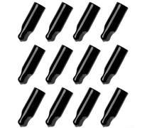 Feeshoppher Juego de 12 fundas protectoras de goma negra para grifos de cerveza estándar y boquillas de cerveza de barril que bloquean el polvo y los insectos para sellar grifos después de la limpieza