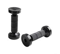 Feeshoppher Juego de 2 topes roscados ajustables para cabecero, marco de cama antivibración, soporte de metal y plástico para camas, armarios, sofás y paredes, fácil instalación Bl(L)