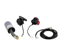 Feeshoppher Juego de controlador de scooter eléctrico de fibra de carbono 24V/36V 250W/350W con pantalla LCD Monitor Manija de freno Acelerador para 5.5 pulgadas 6.5 pulgadas E-Scooter Piezas de