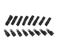 Feeshoppher Juego de montaje de cinturón de carrete de cubierta solar para piscina con agarre dentado para cubiertas de piscina de hasta 0.6 pulgadas de grosor, correa de nailon pesado y clips