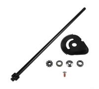 Feeshoppher Kit de eje de barra de dirección y engranaje 738-0919B con juego de bujes 617-04094 para Craftsman y cortacésped, pieza de repuesto negro