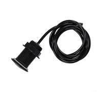 Feeshoppher Kit de interruptor de aire para eliminación de basura con manguera de 1,5 m y botón pulsador para sistema de eliminación de residuos de alimentos con cubierta de botón de acero inoxidable