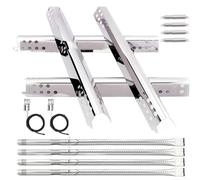 Feeshoppher Kit de quemador de parrilla de acero inoxidable con placas de calor, tubos cruzados e encendedores para parrillas de gas Advantage Modelos 463344116 463343819 466344116 Juego de piezas de