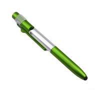 Feeshoppher Lápiz capacitivo multifunción con pantalla táctil capacitiva, luz LED y soporte plegable para teléfono inteligente y tablet, color rojo (verde)