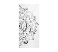 Feeshoppher Mandala in Half Wall Sticker, PVC vinilo arte calcomanía para sala de estar, dormitorio, oficina, bricolaje decoración mural en paredes lisas y vidrio, elegante decoración del hogar 57 x