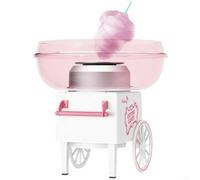 Feeshoppher Máquina para hacer dulces de algodón rosa con cuenco de acero inoxidable y plástico PP para fiestas en casa, fácil de operar, herramienta de calentamiento rápido desmontaje para limpieza