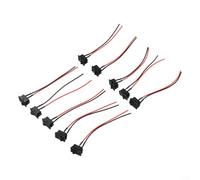 Feeshoppher Mini interruptor basculante Juego de 10 piezas de 2 pines SPST ON OFF Diseño de palanca KCD1 Nylon PA66 Cuerpo con latón plateado Terminales Botón negro marcado O I Panel Mount 19.2 x 12.7